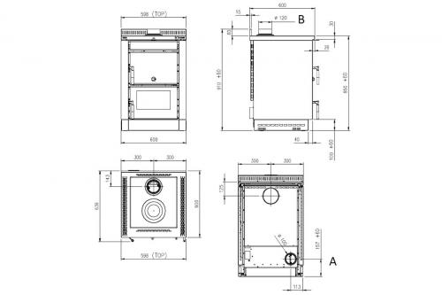 Einbau-Holzherd Vicenza Evo von La Nordica